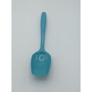 Hutzler Solid Serving Spoon Melamine 10" Turquoise Blue No 518